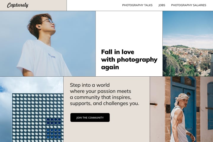 Example of a community website.